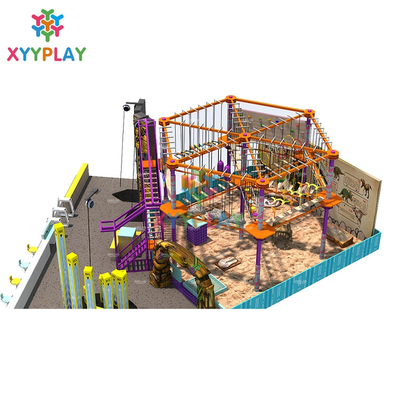 Indoor High Ropes Course Playground Equipment Manufacturer