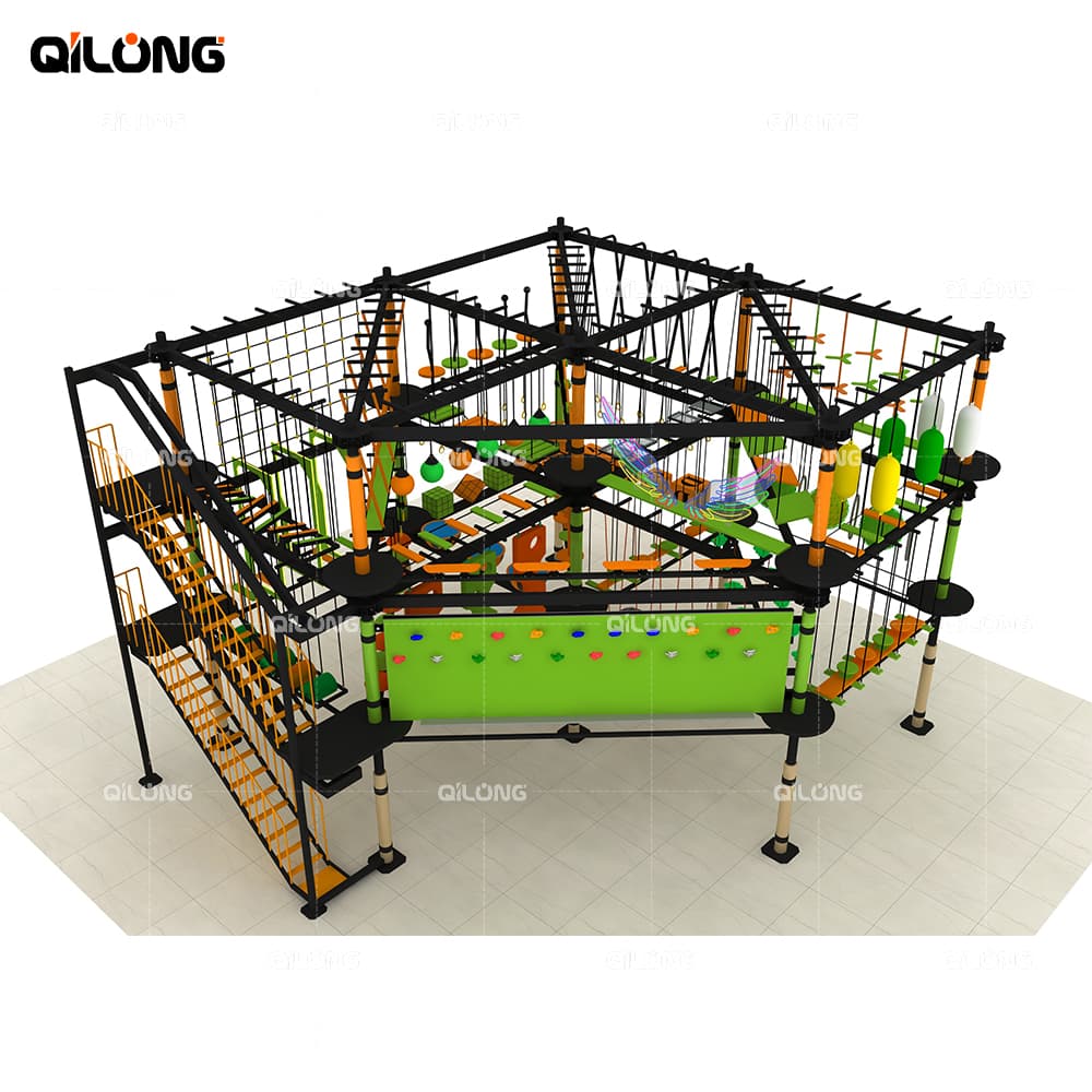 Kids Indoor Rope Course Playground Equipment