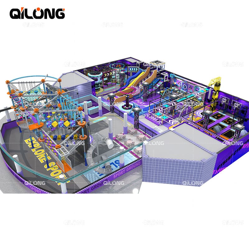 Indoor High Ropes Course Playground Equipment Manufacturer