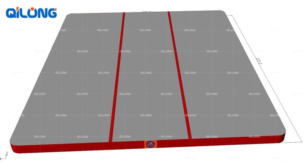 Attrezzatura per parco giochi con trampolino: la vasta pista di caduta ad aria