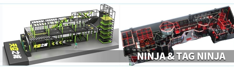 Ninja Warrior Trampoline Park Equipment Supplier