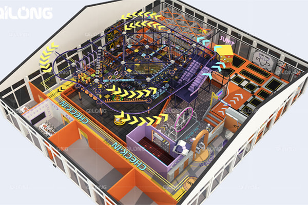 Qilong divertimenti ** 1300㎡ Centro sportivo alla moda a Hangzhou City, Zhejiang