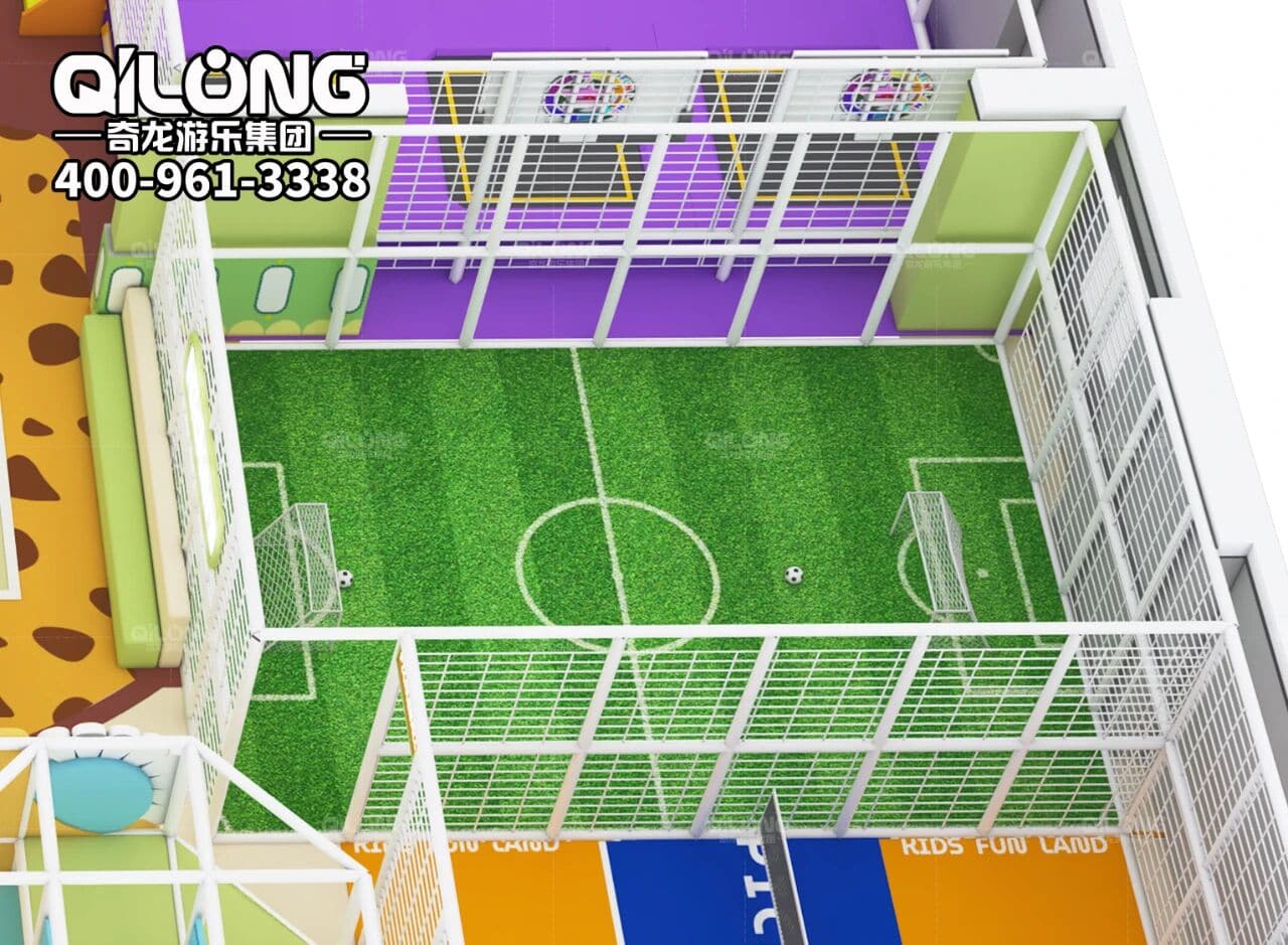 indoor playground with soccer