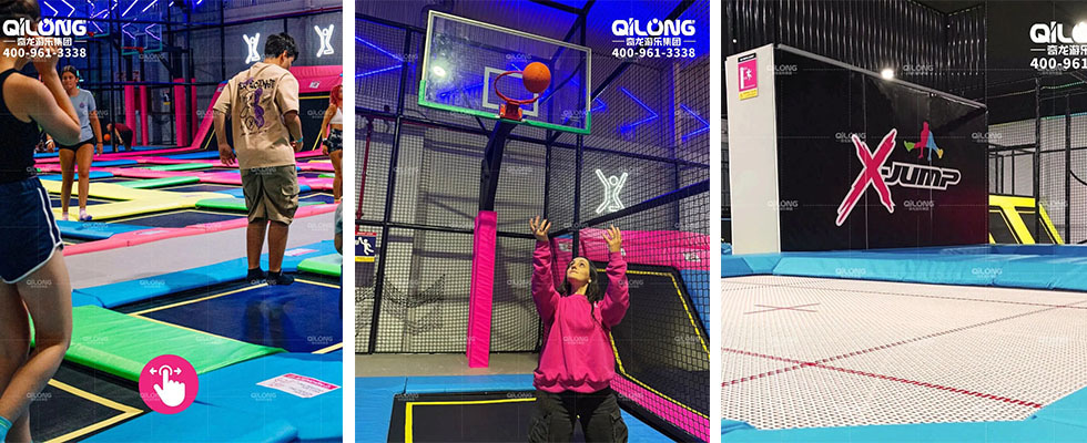 Colorful and Engaging Trampoline Play Spaces